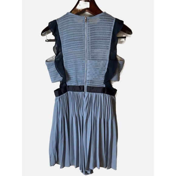 MDS Collections Beria Pleated Skorts Romper in Blue M - Picture 5 of 9